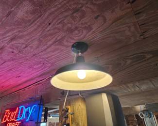 We have 4 of these.  Vintage Gas Store Lights