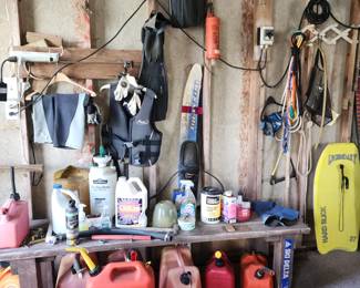 Gas Cans - Life Jackets - Boat Misc.