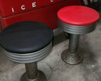 Vintage 1950's Swivel Soda Fountain Seats - 2