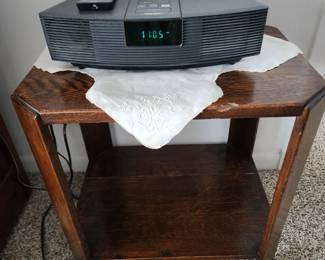 Bose Clock/Radio - Antique Side Table