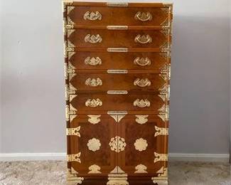 Burl Wood Lingerie Chest 