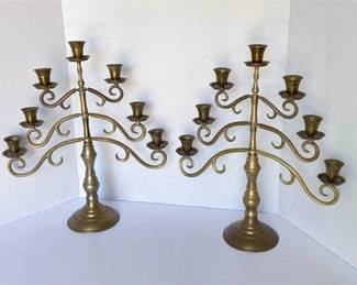 Brass Candelabras 