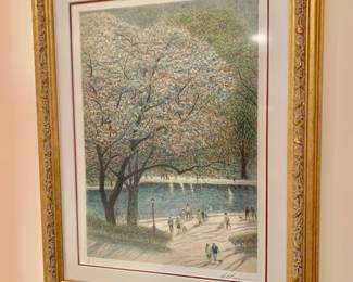 $140 - Harold Altman signed print - 18.5" H x 14.5" W