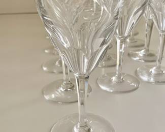$50 each - ONLY 1 LEFT! 7.5" H BACCARAT crystal GENOVA CLEAR CLARET WINE Stem GOBLET or GLASS  - 7.5" H