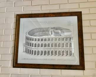 $250 - Roman Amphitheater Print from Art and Artifact of NYC #1 - 22.5" H x 28" W