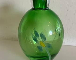 $50 Avita art glass vase paperweight 6” H