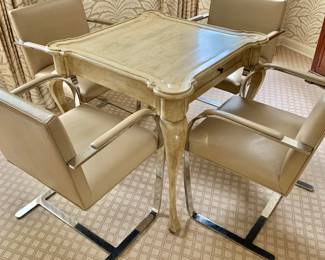 $395 - 2 drawer game table or accent table - 29" H, 33" W, 33" D