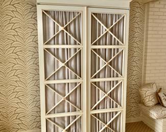  $1,200 - TV Cabinet by Morel’s Fine Wood Furnishings - approx 87" H, 54" W, 28" D