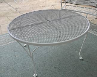 $90 - Round wrought iron coffee table #2 - 41"