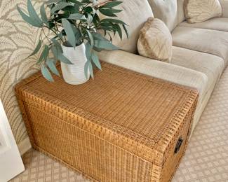 $150 - Pier 1 wicker chest/table #2 - 20" H, 36" W, 20" D