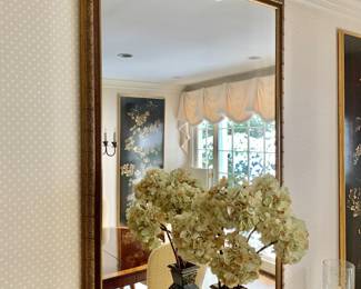 $495 -  Ornate gilt mirror #1 - 59" H x 40.5" W