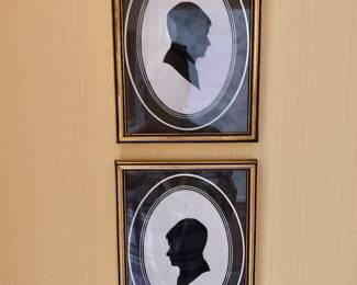 $30 each - Silhouettes #1 and #2 - each 7.5" H x 5.5" W