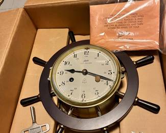 $60 - New in Box - Schatz Royal Mariner Ships Bulkhead Clock