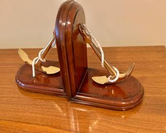 $40 - Anchor bookends - each 8.5" H, 6.5" W, 4.5" D