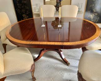 Detail - Table with one leaf as shown - 28" H, 74" L, 54.5" W (leaf 20" W)