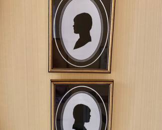 $30 each - Silhouettes #3 and #4 - each 7.5" H x 5.5" W