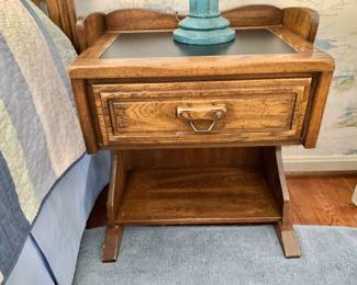 $125 - Vintage Ranch Oak Night Stand - 25" H, 22" W, 15" D