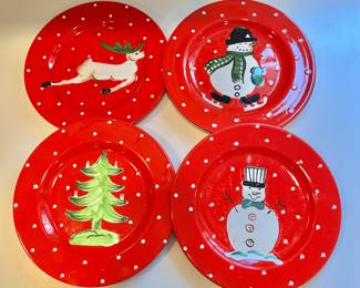 $30 - Sur la Table 9" holiday plates