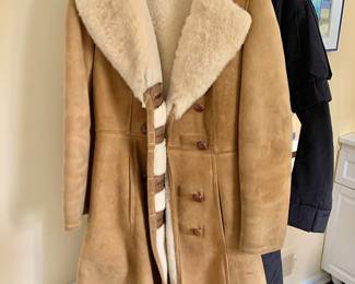 $75 - Vintage shearling coat