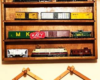 vintage model railroad cars - "The Katy Railroad"