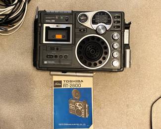 Toshiba RT-2800 radio, cassette recorder