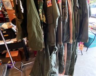 flight suits, uniforms
