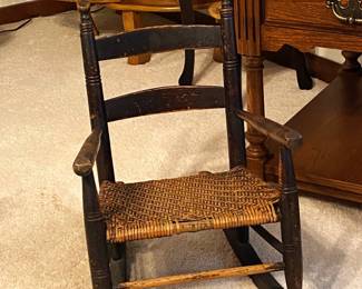 vintage child's rocking chair
