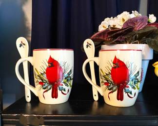 Lenox "Winter Greetings" mugs