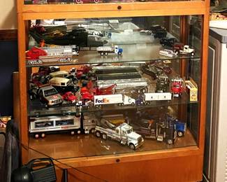 model trucks, helicopters and planes