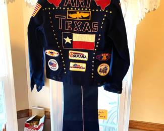 denim jacket and pants