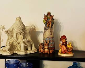 Snowbabies, Jim Shore, Hummels, colorful glass 