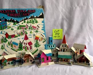 Vintage Alpine Village Lighted GarlandMISSING LIGHT STRING