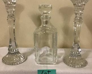 Mikasa Glass Candleholders