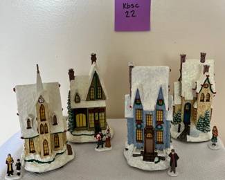 Thomas Kinkade Winter Splendor Christmas Village Collection