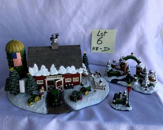 LIGHTED BARN CREEK GATE LAMP POST