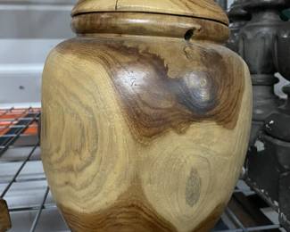 teak vase