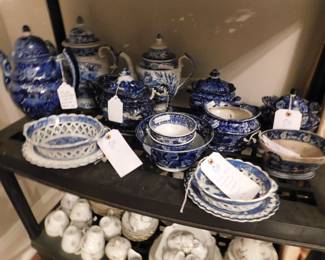 Rare blue historical Staffordshire. 