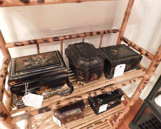 More rare tea caddy's. 