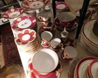 French and English hand painted china.