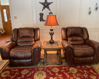 Matching Leather Recliners