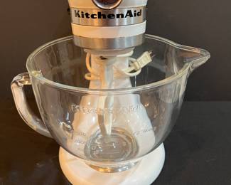 KitchenAid® Tilt-Head Glass Bowl w/Measurement Markings & Lid