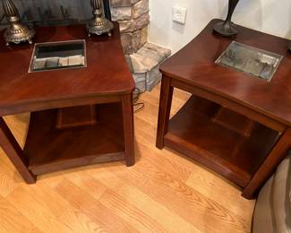 Dark Cherry Side Tables