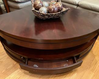 Steve Silver Company Isabelle Dark Cherry Corner Coffee Table