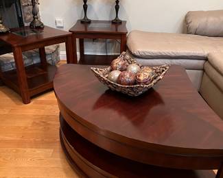 Steve Silver Company Isabelle Dark Cherry Corner Coffee Table