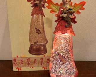 Harvest Angel Glitter Lamp