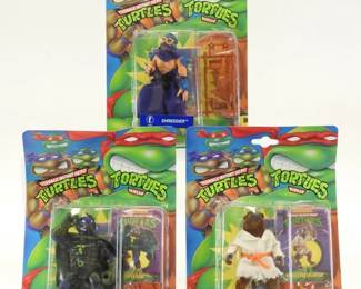 3PC 1993 Ideal French TMNT Bilingual MOSC Group