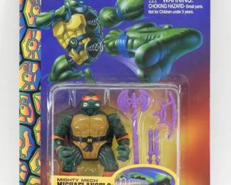 1996 Playmates TMNT Coil Force Michaelangelo MOSC