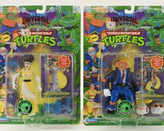 2PC 1994 TMNT Universal Studios Monsters MOSC