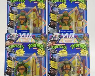 4PC 1991 French TMNT Movie Stars Bilingual MOSC