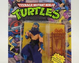 1988 TMNT Shredder Soft Head Pop-Up Display MOSC